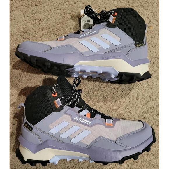 Women’s Size 7 Adidas Terrex AX4 Mid Gore-Tex Hiking Sneakers Boots - Picture 4 of 6